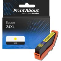Druckerpatrone kompatibel mit Epson 24XL (C13T24344012) - Gelb - Hohe Kapazität
