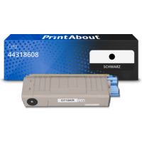 Toner kompatibel mit OKI 44318608 - Schwarz