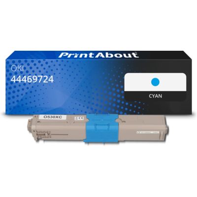 Toner kompatibel mit OKI 44469724 - Cyan - Hohe Kapazität