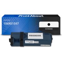 Toner kompatibel mit Xerox 106R01597 - Schwarz