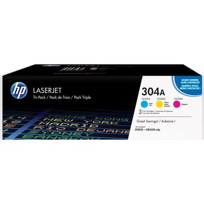 HP 304A (CF372AM) - 3-farbig - Toner - Multipack