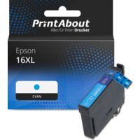 Druckerpatrone kompatibel mit Epson 16XL (C13T16324012) - Cyan - Hohe Kapazität