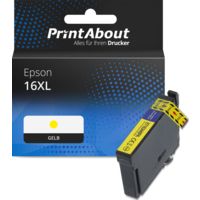 Druckerpatrone kompatibel mit Epson 16XL (C13T16344012) - Gelb - Hohe Kapazität