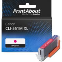 Druckerpatrone kompatibel mit Canon CLI-551M XL - Magenta - Hohe Kapazität