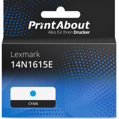 Druckerpatrone kompatibel mit Lexmark 14N1615E (150XL) - Cyan - Hohe Kapazität