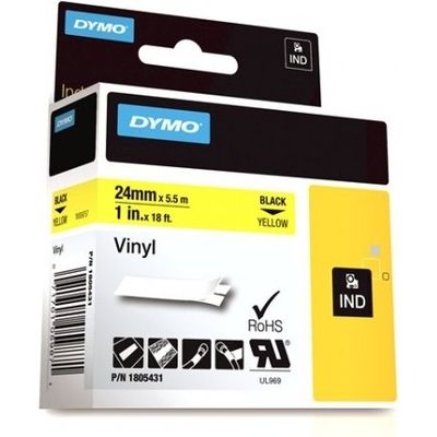 Dymo 1805431 - (24 mm) - Schwarz auf gelb - Tape