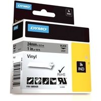 Dymo 1805425 Beschriftungsband Schwarz auf Grau (24 mm)