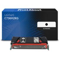 Toner kompatibel mit Lexmark C736H2KG - Schwarz - Hohe Kapazität