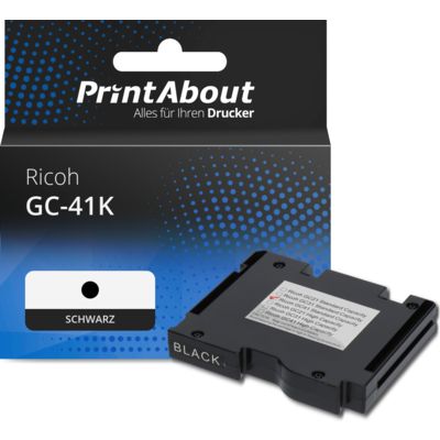 Druckerpatrone kompatibel mit Ricoh GC-41K (405761) - Schwarz