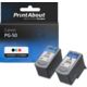 Druckerpatrone kompatibel mit Canon PG-50 / CL-51 - Schwarz + 3 Farben - Multipack