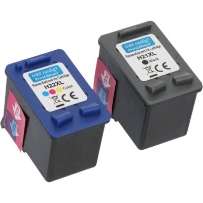 Druckerpatrone kompatibel mit HP 21 (SD367AE) - Schwarz + 3 Farben - Multipack