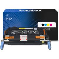 Toner kompatibel mit HP 642A (CB400A) - 4-farbig - Multipack