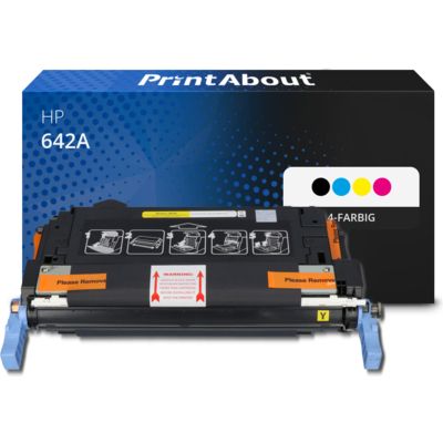 Toner kompatibel mit HP 642A (CB400A) - 4-farbig - Multipack
