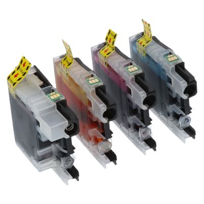 Druckerpatrone kompatibel mit Brother LC-127XLVALBP - 4-farbig - Hohe Kapazität - Multipack