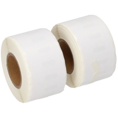 Etikettenrolle kompatibel mit Dymo 99010 - (28 mm x 89  mm) 2 rollen - Schwarz auf weiß