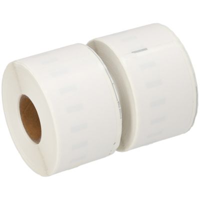 Etikettenrolle kompatibel mit Dymo 99012 - (89 mm x 36 mm) 2 rollen - Schwarz auf weiß