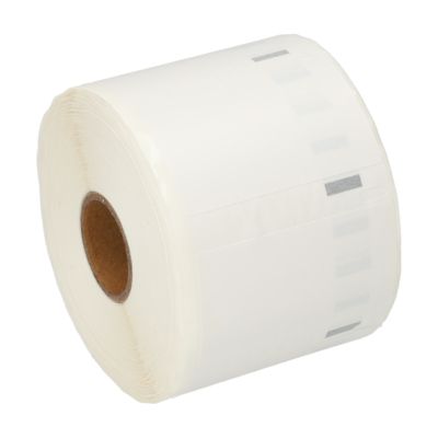 Etikettenrolle kompatibel mit Dymo 11354 - (57 mm x 32  mm) - Schwarz auf weiß