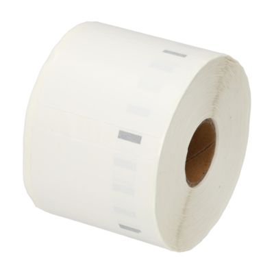 Etikettenrolle kompatibel mit Dymo 11354 - (57 mm x 32  mm) - Schwarz auf weiß