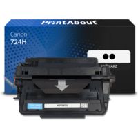 Toner kompatibel mit Canon 724H Toner - 2x Schwarz - Hohe Kapazität - Multipack