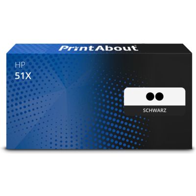 Toner kompatibel mit HP 51X (Q7551XD) - 2x Schwarz - Hoher Kapazität - Multipack