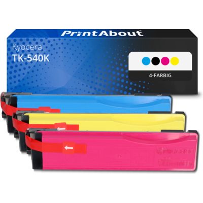 Toner kompatibel mit Kyocera TK-540K - 4-farbig - Multipack
