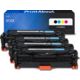 Toner kompatibel mit HP 312X (CF380X) - 4-farbig - Hohe Kapazität - Multipack