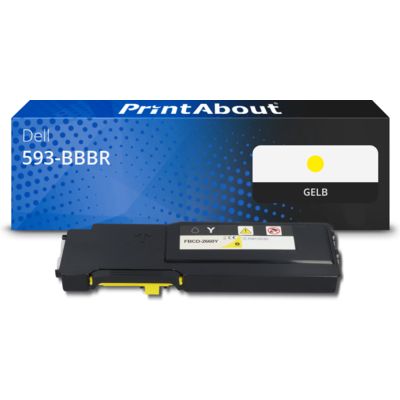 Toner kompatibel mit Dell 593-BBBR (YR3W3) - Gelb