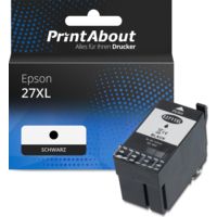 Druckerpatrone kompatibel mit Epson 27XL (C13T27114010) - Schwarz - Hohe Kapazität