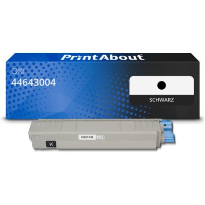 Toner kompatibel mit OKI 44643004 - Schwarz