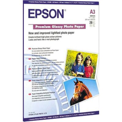 Epson S041316 Premium Glossy A3+ (20 vel) (Epson premium glossy) - Fotopapier