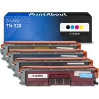 Toner kompatibel mit Brother TN-328 - 4-farbig - Extra hohe Kapazität - Multipack