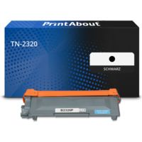 Toner kompatibel mit Brother TN-2320 - Schwarz - Hohe Kapazität