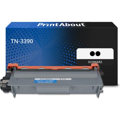 Toner kompatibel mit Brother TN-3390 - 2x Schwarz - Extra Hohe Kapazität - Multipack