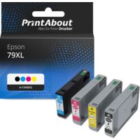 Druckerpatrone kompatibel mit Epson 79XL (T79014010) - 4-farbig - Hohe Kapazität - Multipack
