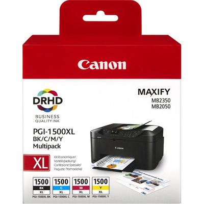 Canon PGI-1500XL BK/C/M/Y - 4-farbig - Druckerpatrone - Hohe Kapazität - Multipack