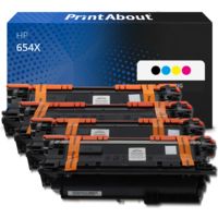 Toner kompatibel mit HP 654X (CF330X) - 4-farbig - Hohe Kapazität - Multipack