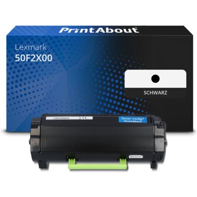 Toner kompatibel mit Lexmark 50F2X00 (502X) - Schwarz - Hohe Kapazität