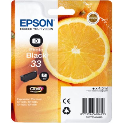 Epson 33 (C13T33414012) - Fotoschwarz - Druckerpatrone
