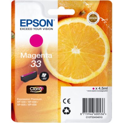 Epson 33 (C13T33434012) - Magenta - Druckerpatrone