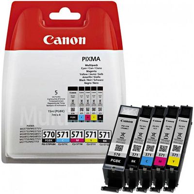 Canon PGI-570 / CLI-571 PGBK/C/M/Y/BK - 5-farbig - Druckerpatrone - Multipack