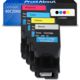 Toner kompatibel mit Lexmark 80C2SK0 (802SK) - 4-farbig - Multipack