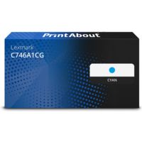 Toner kompatibel mit Lexmark C746A1CG - Cyan
