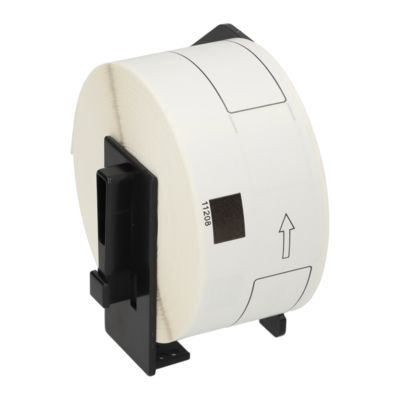 Etikettenrolle kompatibel mit Brother DK-11208 - (38 mm x 90  mm) - Schwarz auf weiß