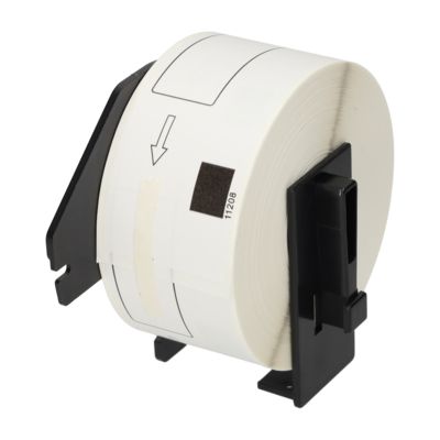 Etikettenrolle kompatibel mit Brother DK-11208 - (38 mm x 90  mm) - Schwarz auf weiß
