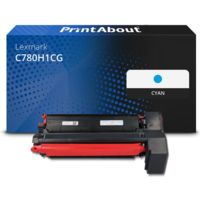 Toner kompatibel mit Lexmark C780H1CG - Cyan - Hohe Kapazität
