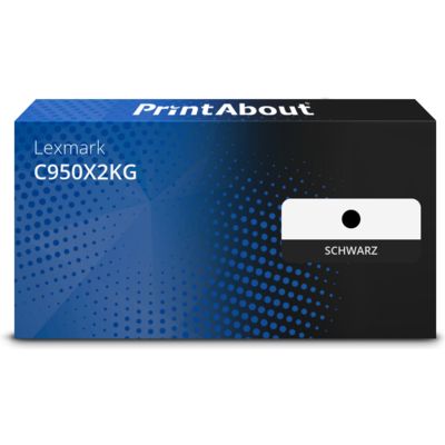 Toner kompatibel mit Lexmark C950X2KG - Schwarz - Extra hohe Kapazität