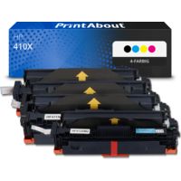 Toner kompatibel mit HP 410X (CF410X) - 4-farbig - Hohe Kapazität - Multipack