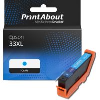Druckerpatrone kompatibel mit Epson 33XL (C13T33624012) - Cyan - Hohe Kapazität