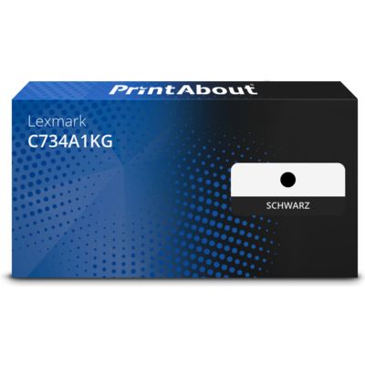 Toner kompatibel mit Lexmark C734A1KG - Schwarz