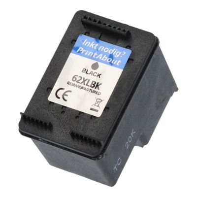Druckerpatrone kompatibel mit HP 62XL (C2P05AE) - Schwarz - Hohe Kapazität
